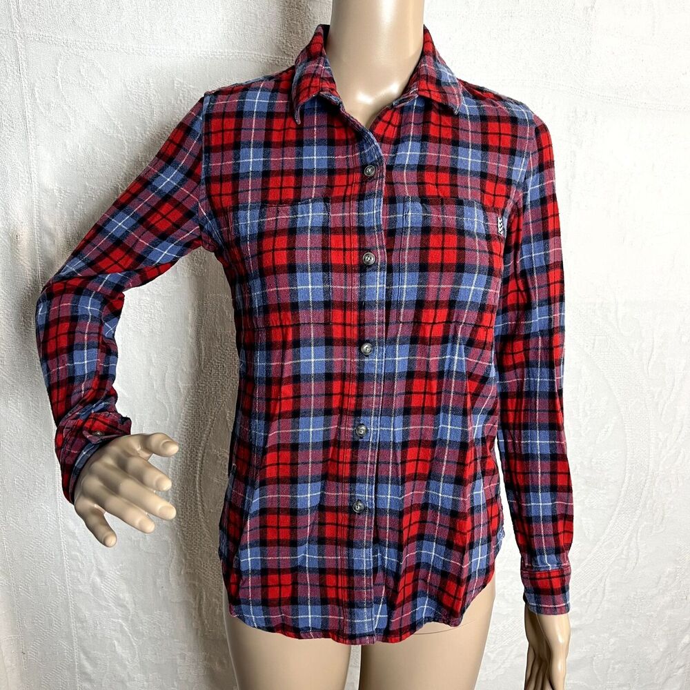 Vans Plaid Patterned Button Down Shirt - image 1